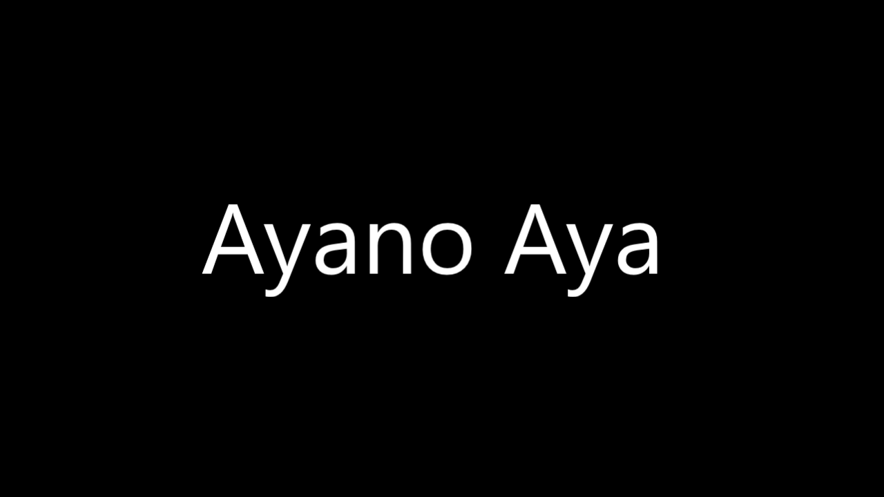 Ayano Aya 2025-02-06